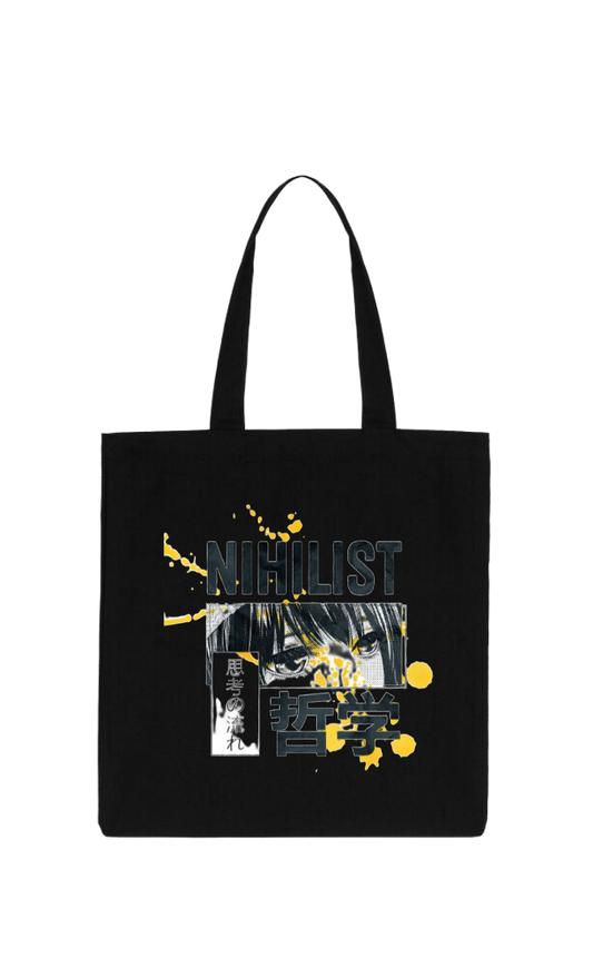 RANDOM ANIME GIRL tote bag Black 8