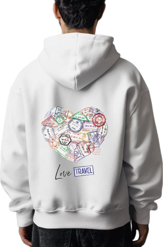 travel travellar Oversize Hoodie White Back 8