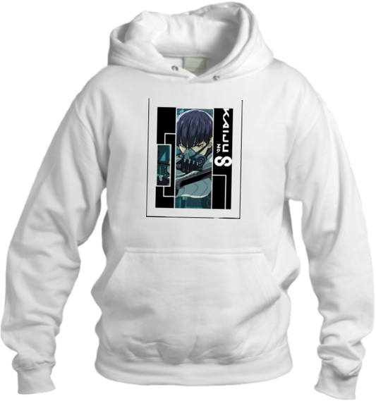 Kaiju No. 8 Over Size hoodie White 8