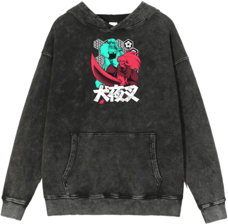 Inuyasha One Size hoodie Washed 8