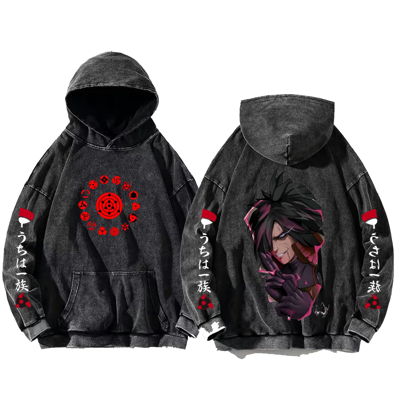 Naruto Shippuden One Size hoodie Washed Back 8