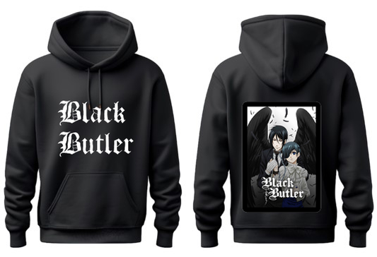 Black Butler One Size hoodie Black Back 8