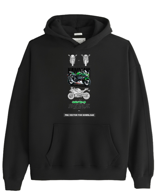 MOTOR CYCLE One Size hoodie Black 8