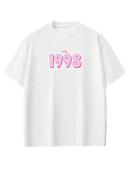 age t- shirt White 1998