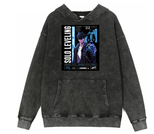 Solo Leveling One Size hoodie Washed 8