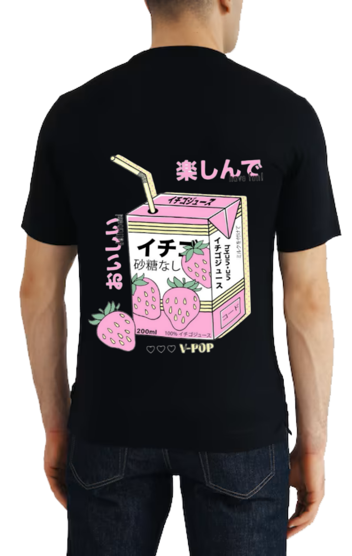 V-POP t- shirt One Size Black back 8