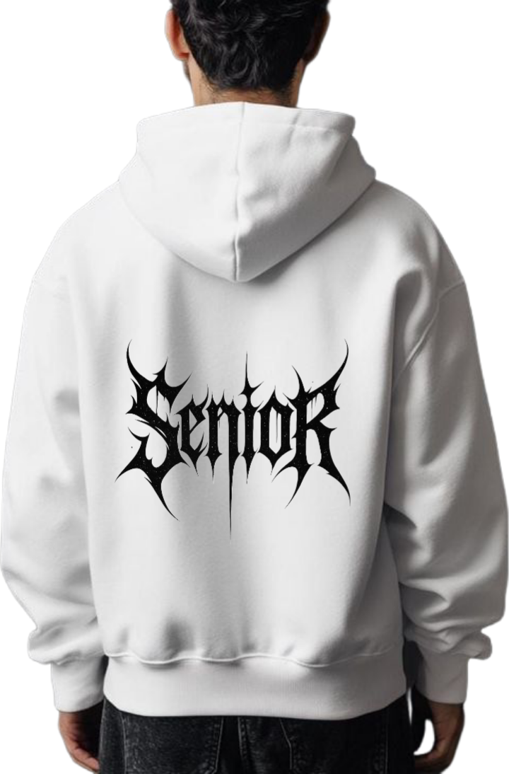 Goth Oversize Hoodie White Back 8