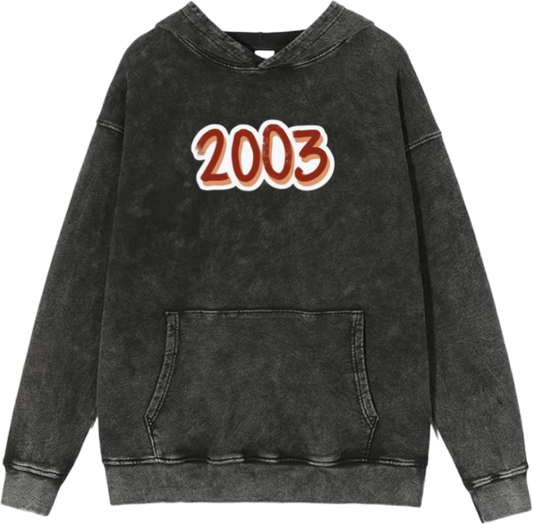 age Oversize  Hoodie Washed gray 2003