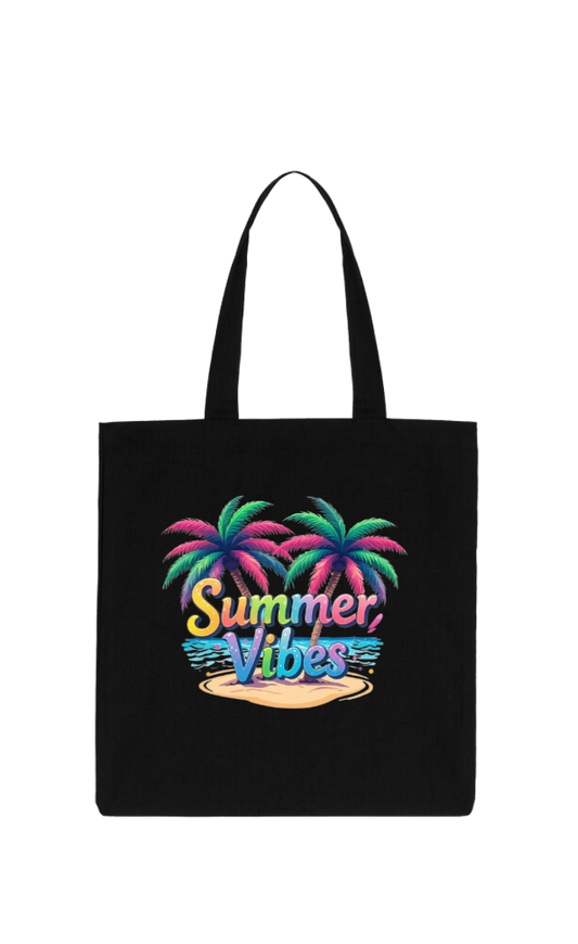 Summer Vibes tote bag Black 8