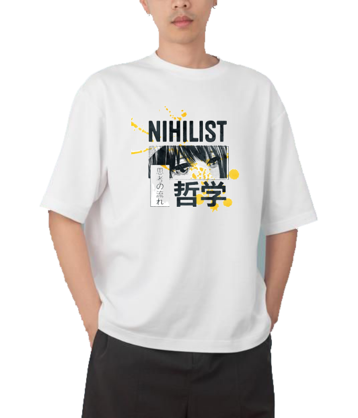 RANDOM ANIME GIRL  t- shirt White 8
