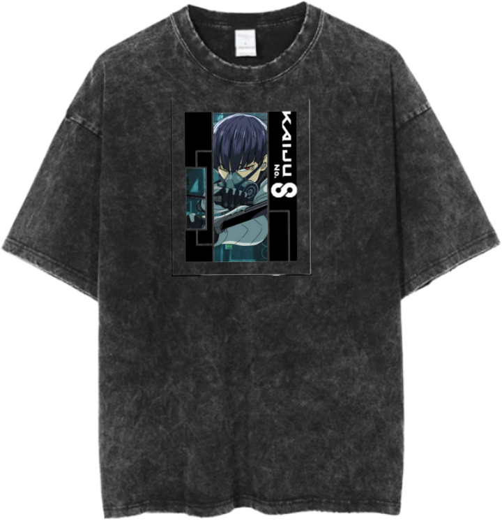 Kaiju No. 8 t- shirt Over Size Washed 8
