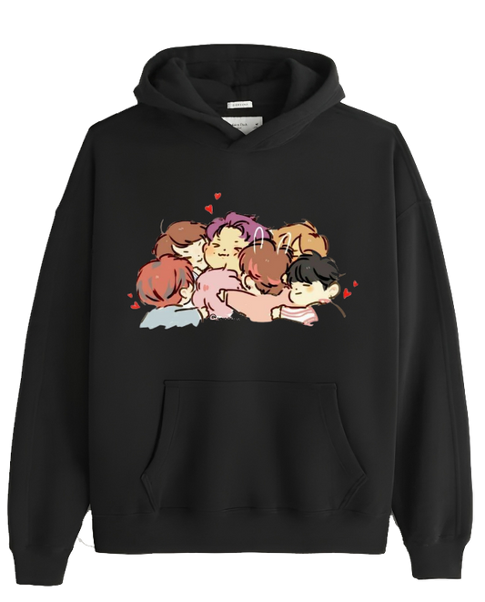 BTS One Size hoodie Black 8