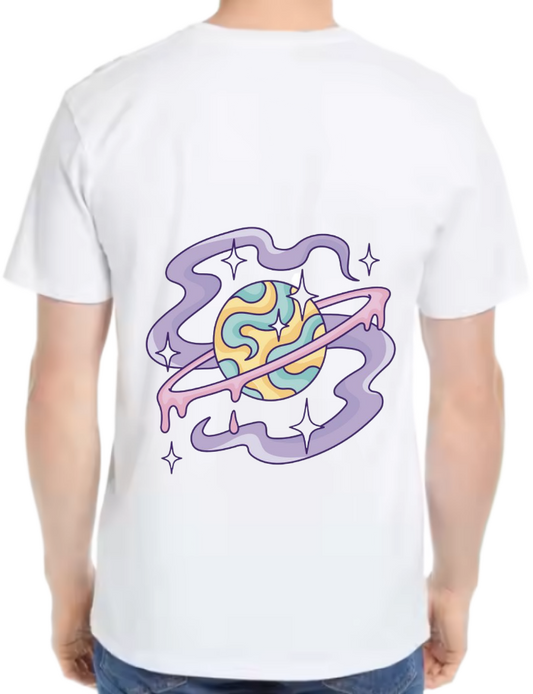 كوكب t- shirt One Size White back 8