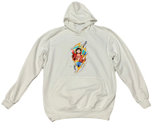 one piece One Size hoodie White 8