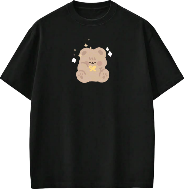 bear t- shirt Black  8