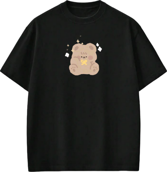 bear t- shirt Black  8