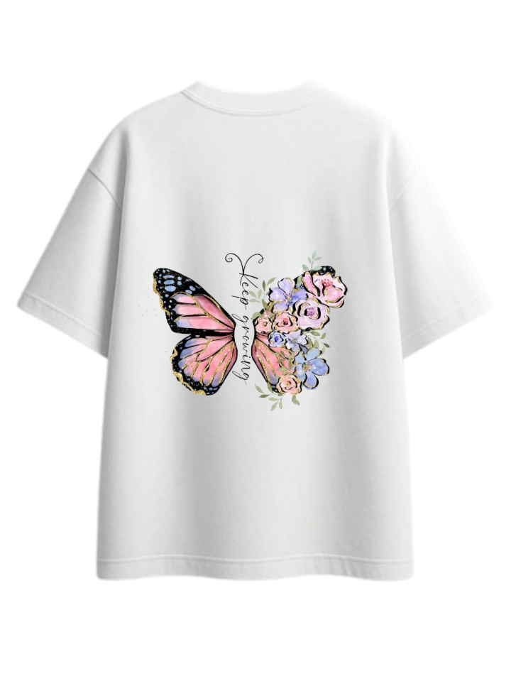 butterflies t- shirt White Back 8