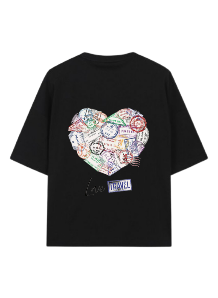travel travellar t- shirt Black Back 8