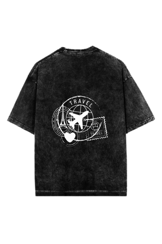 travel travellar One Size t- shirt Washed Back 8