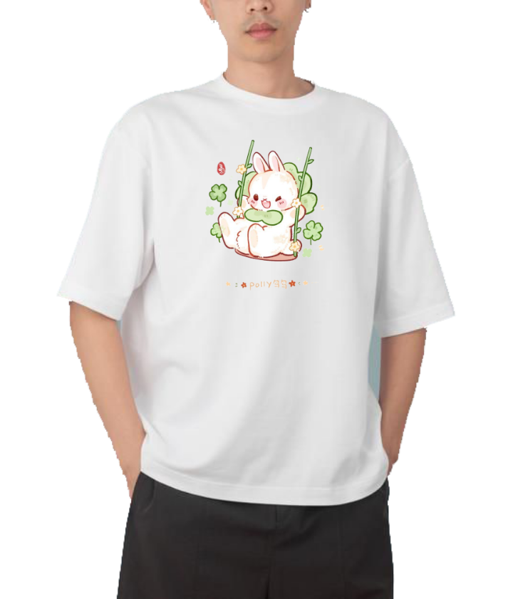 bunny One Size t- shirt White 8