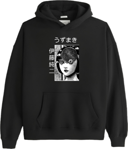 Tomie Kawakami Over Size hoodie Black 8