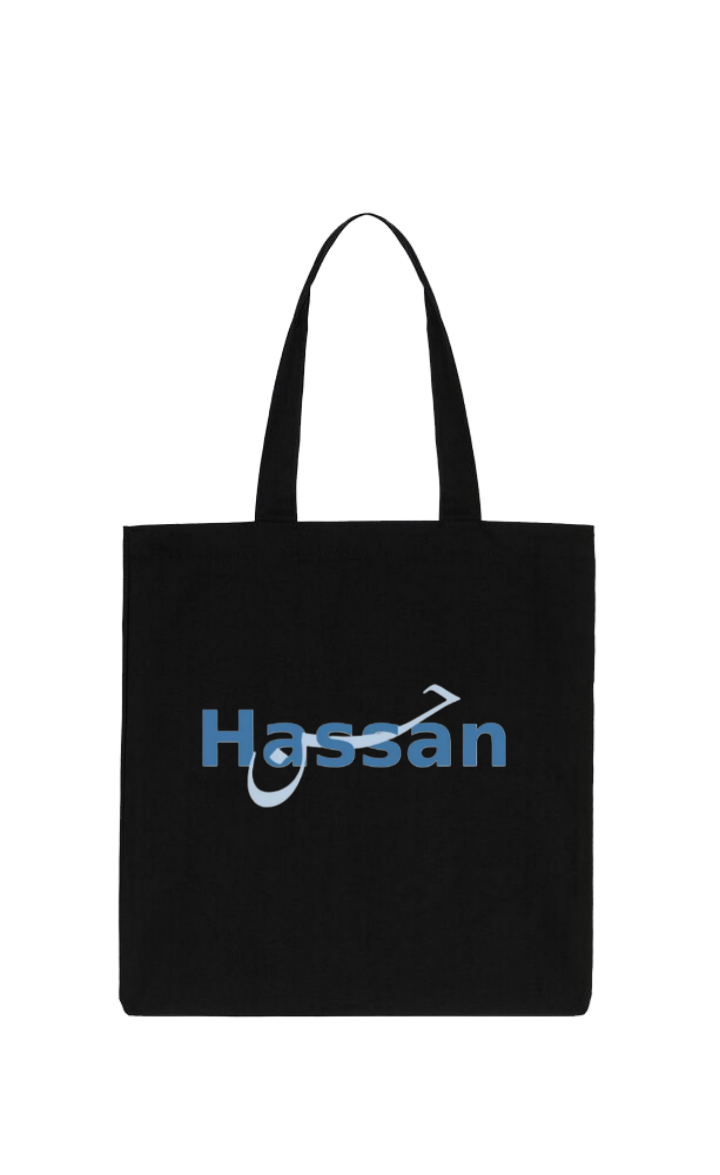 names tote bag Black Hassan 8