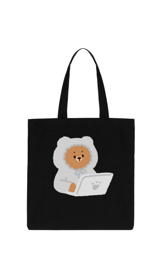 bear tote bag Black 8