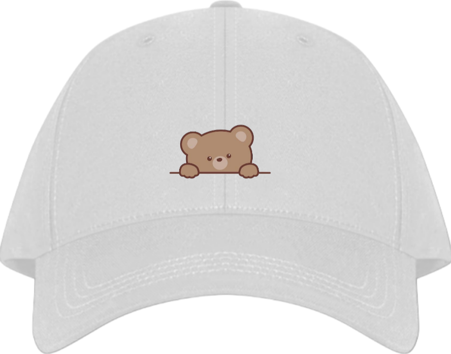 bear Baseball cap White  8
