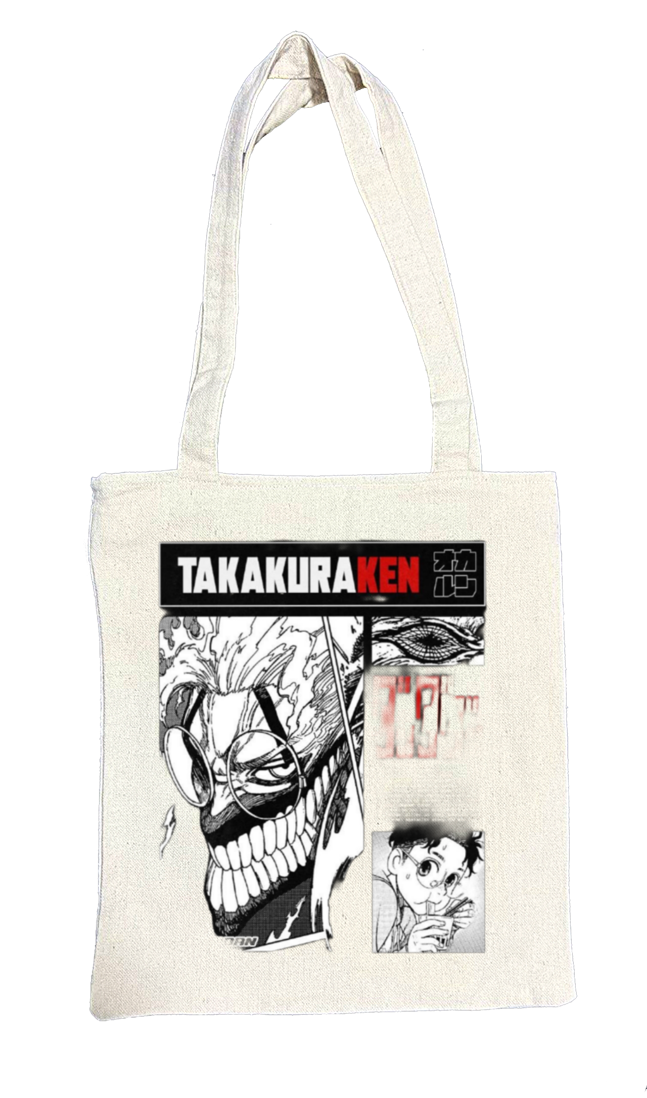 Dandadan tote bag beige 8