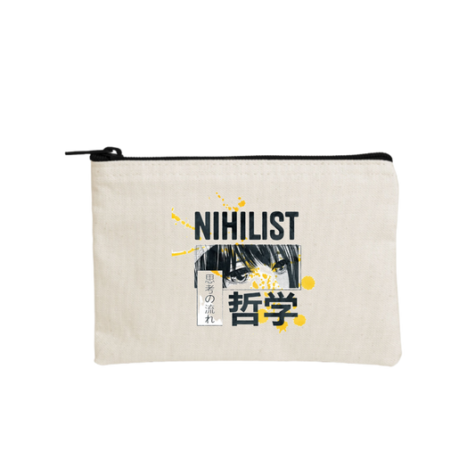 RANDOM ANIME GIRL wallet pencil case Beige 15