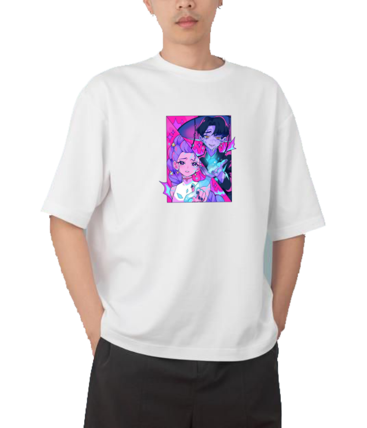 Hunterix kpop  Oversize t- shirt White 8