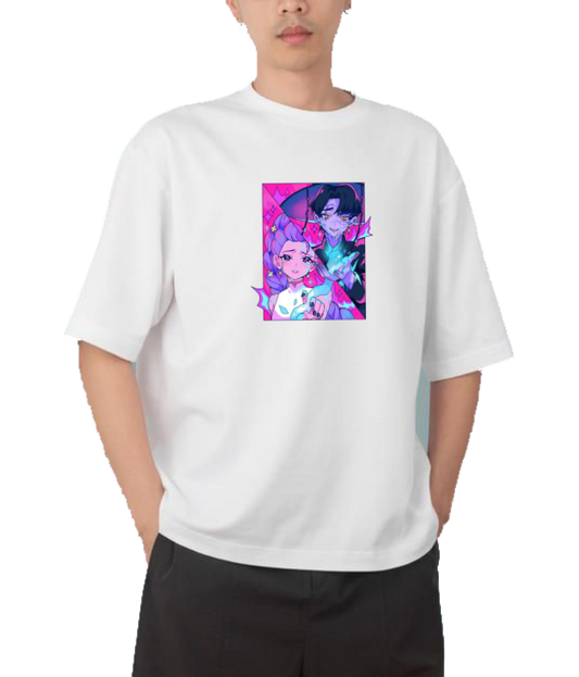 Hunterix kpop  Oversize t- shirt White 8