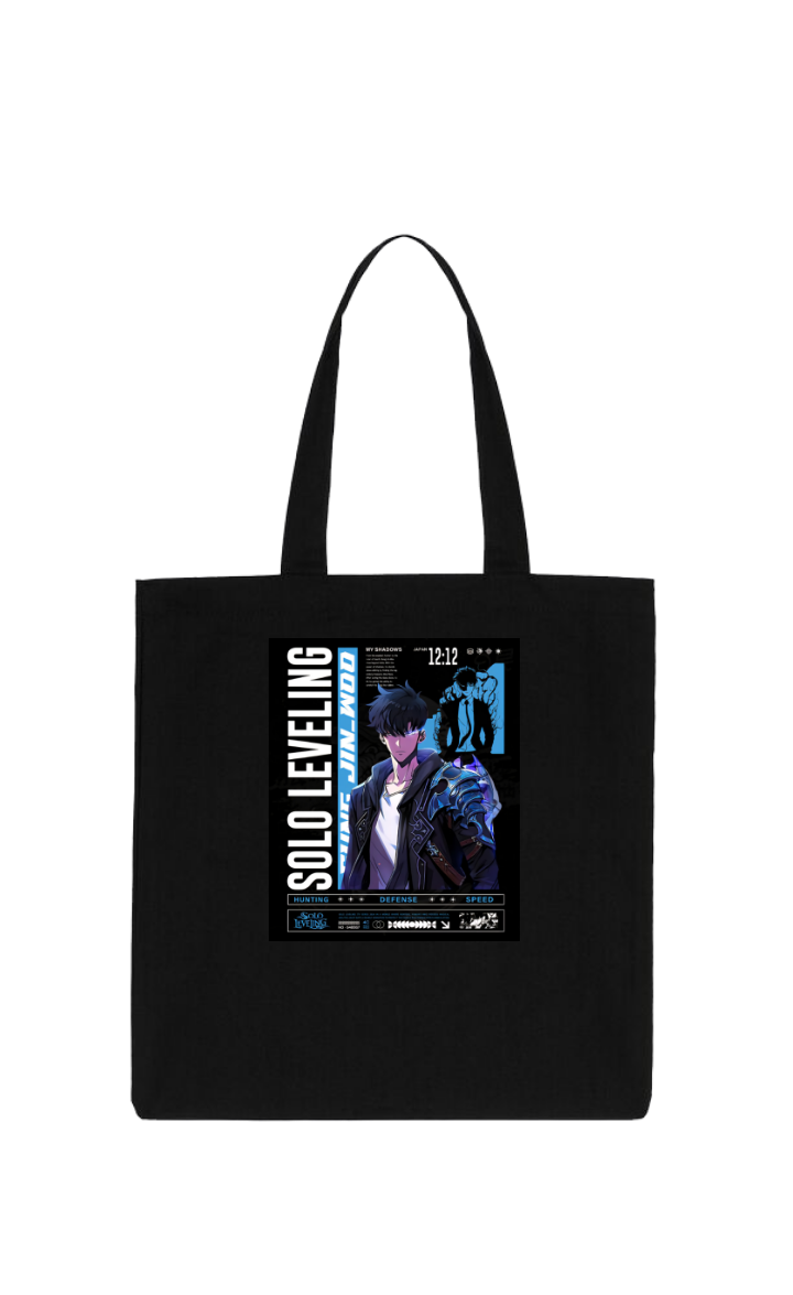 Solo Leveling tote bag Black 8