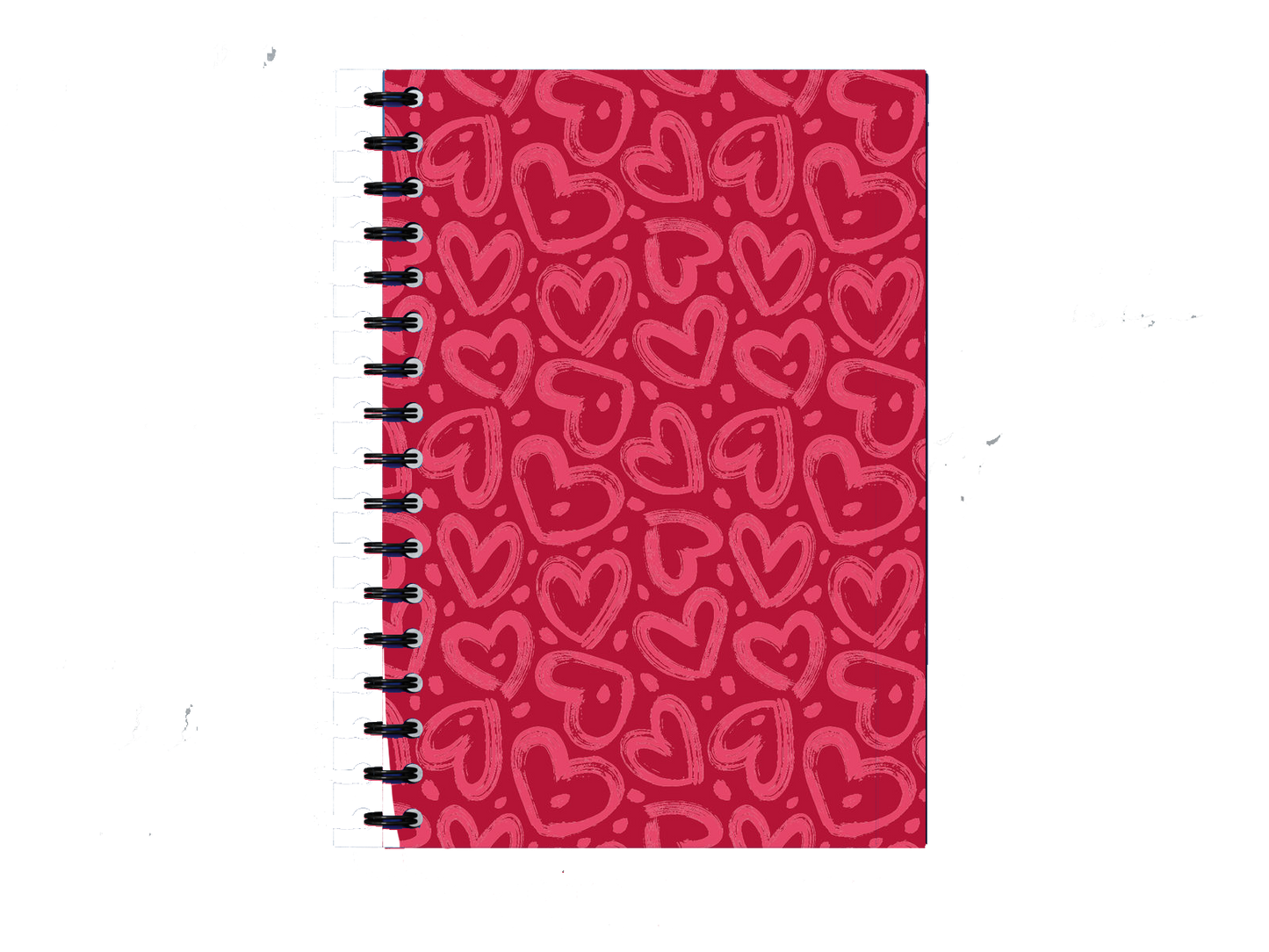 Hearts Pattern Notebook A5 8