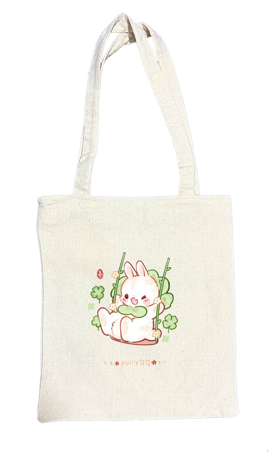 bunny tote bag White 8