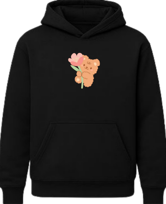 bear Oversize Hoodie Black 8