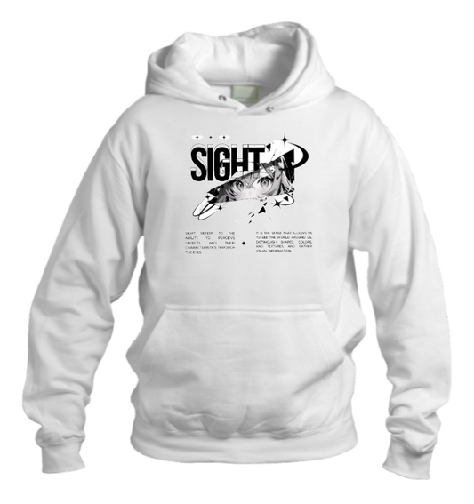 RANDOM ANIME GIRL Oversize  Hoodie White 8