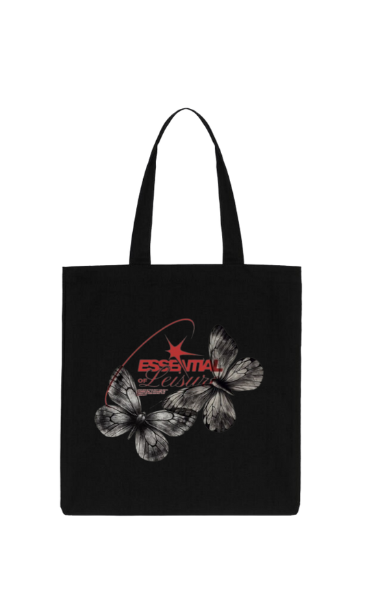 butterflies tote bag Black 8