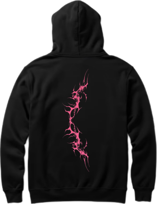 Goth Oversize Hoodie Black Back 8