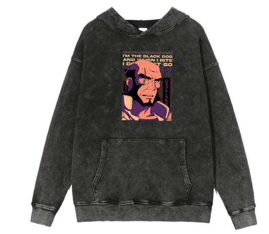 Cowboy Bebop Over Size hoodie Washed 8