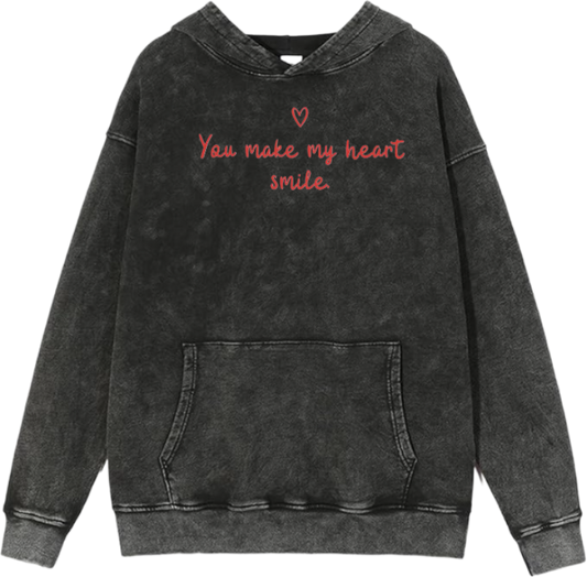 VaIentine coupIe Oversize  Hoodie Washed gray 8