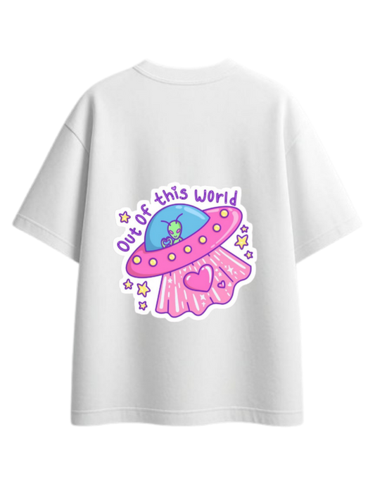aliens One Size t- shirt White Back 8