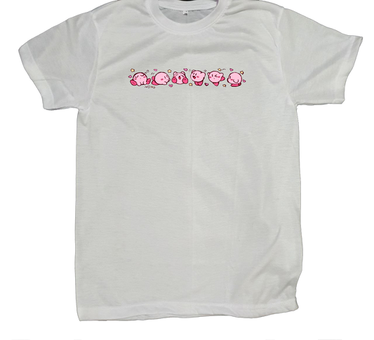 Cute Anime Kirby T-Shirt – Kawaii Graphic Tee, Soft Casual fit Sleeve Shirt for Women, Men, Teens, and Gaming Fans 8