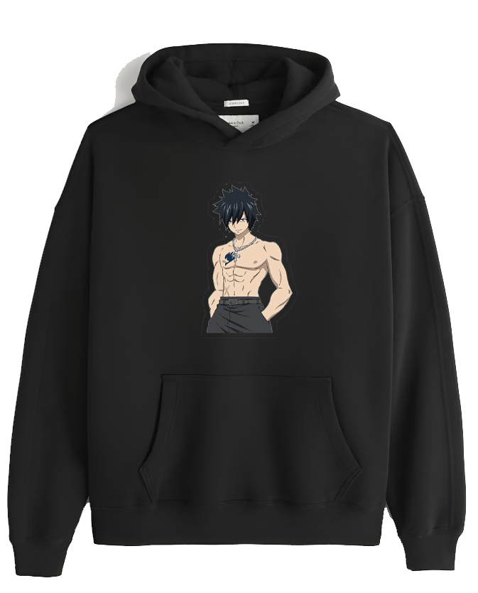 fairy tail One Size hoodie Black 8