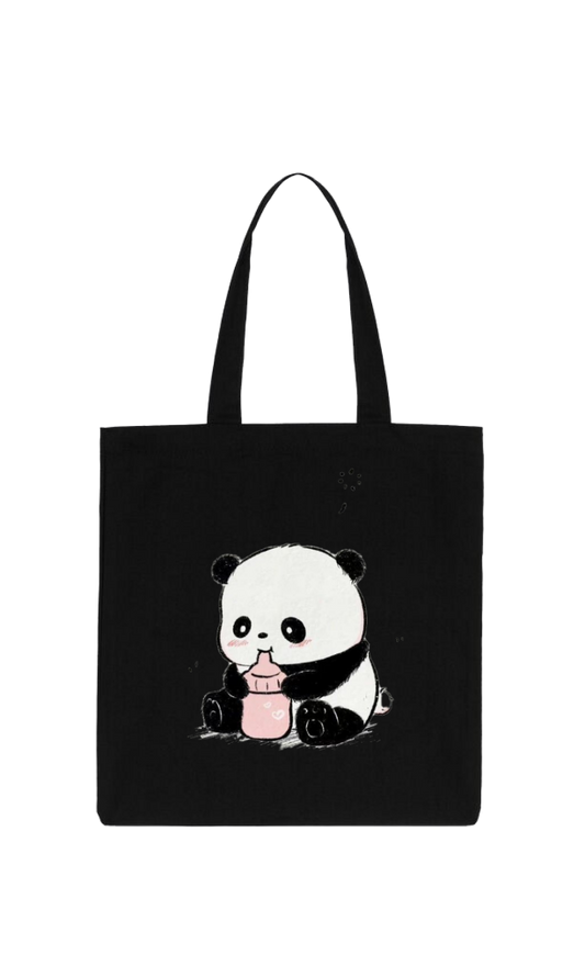 PANDA tote bag Black 8