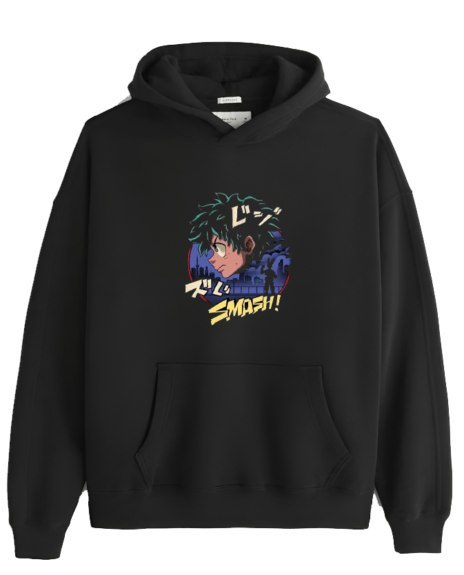 Boku no hero academy bnha One Size hoodie Black 8