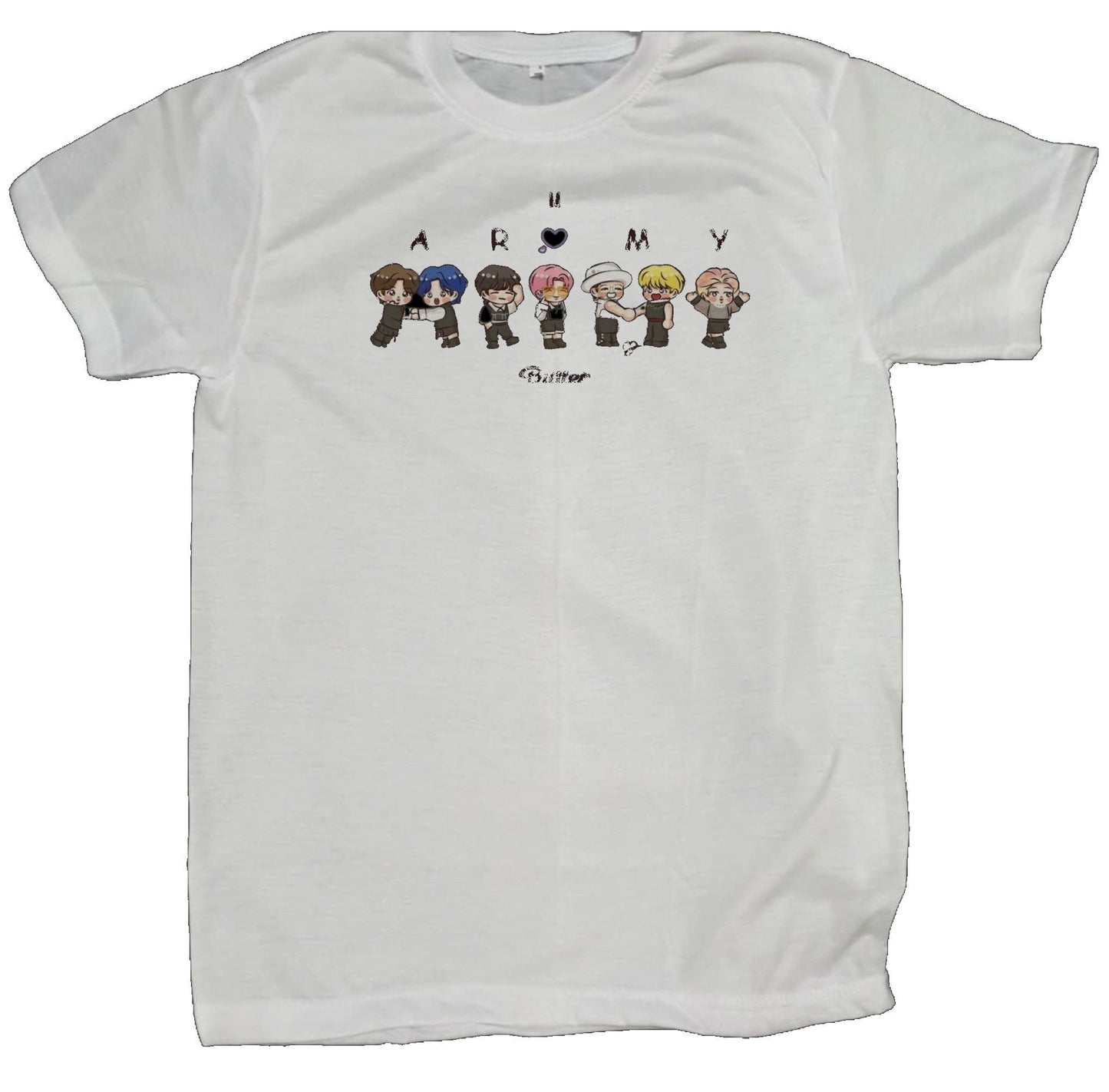 BTS t- shirt fat White 8
