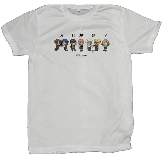 BTS t- shirt fat White 8