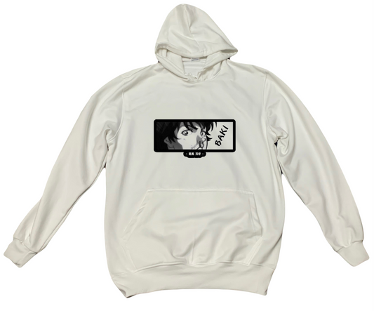 Anime baki oversize hoodie White 8