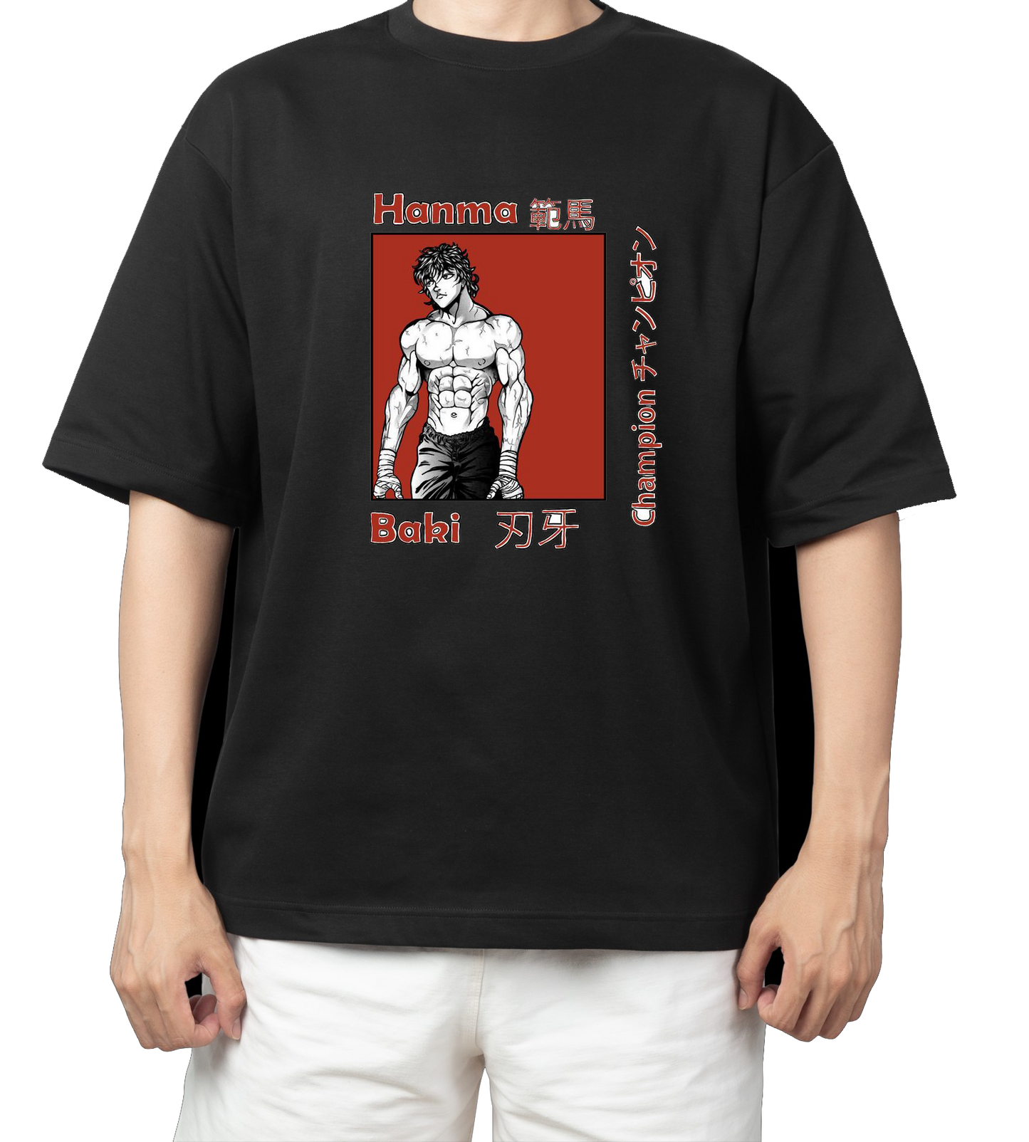 anami baki  t- shirt One Size Black 8